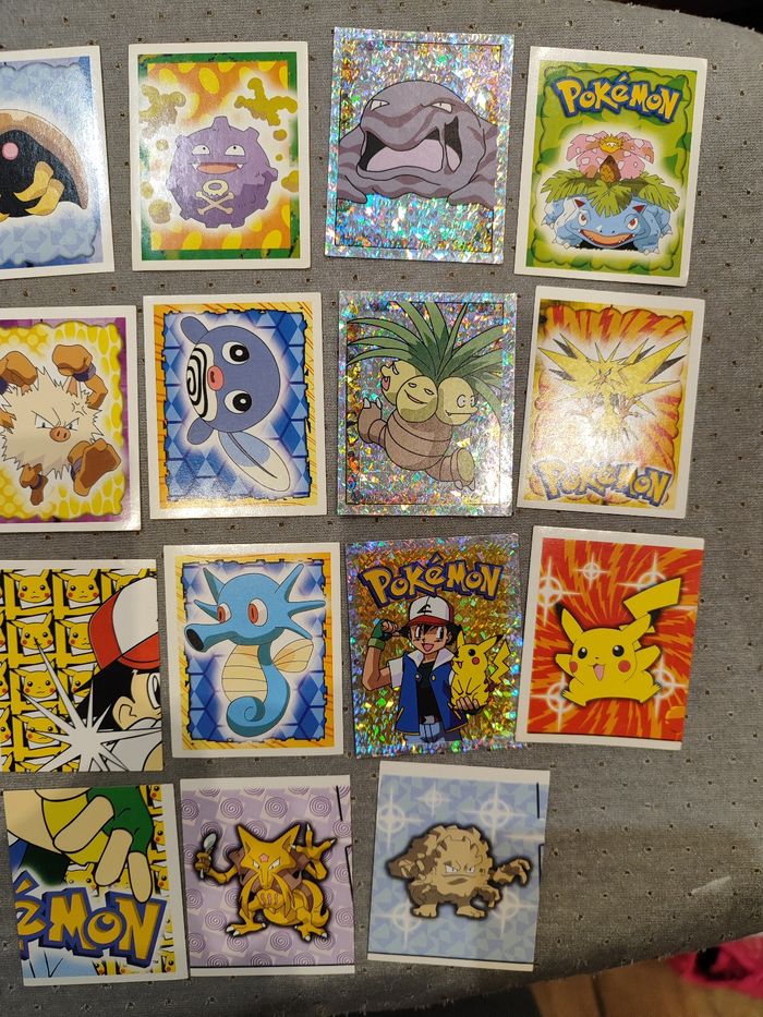 Lot pokémon autocollant merlin 1999 - photo numéro 3