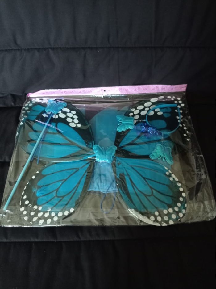 Deguisement papillon bleu LED 3-6ans - photo numéro 6