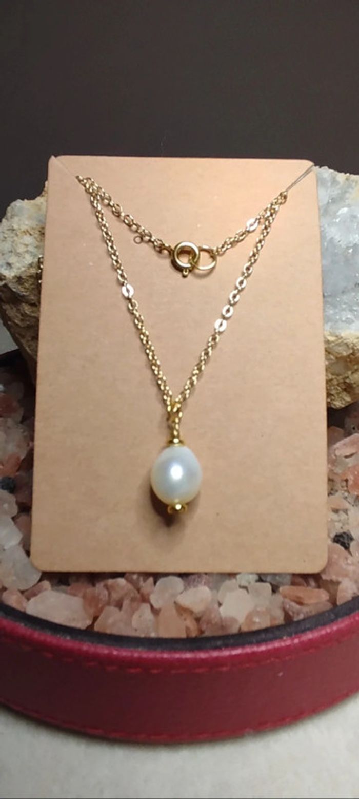Collier séduction avec véritable perles de Nacre - photo numéro 2