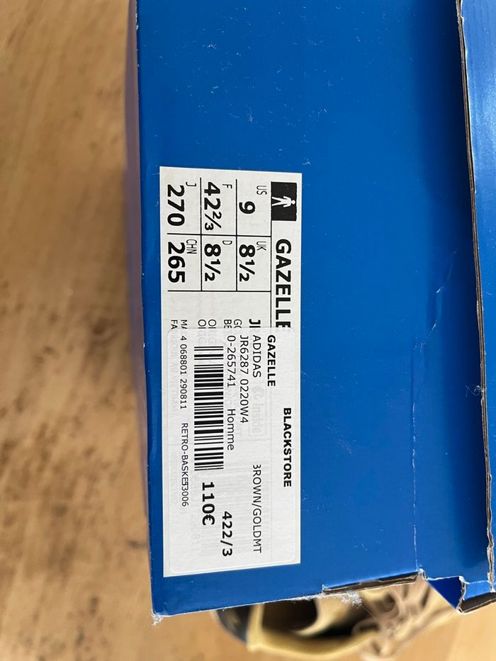 Adidas gazelle taille 42 2/3 - photo numéro 10