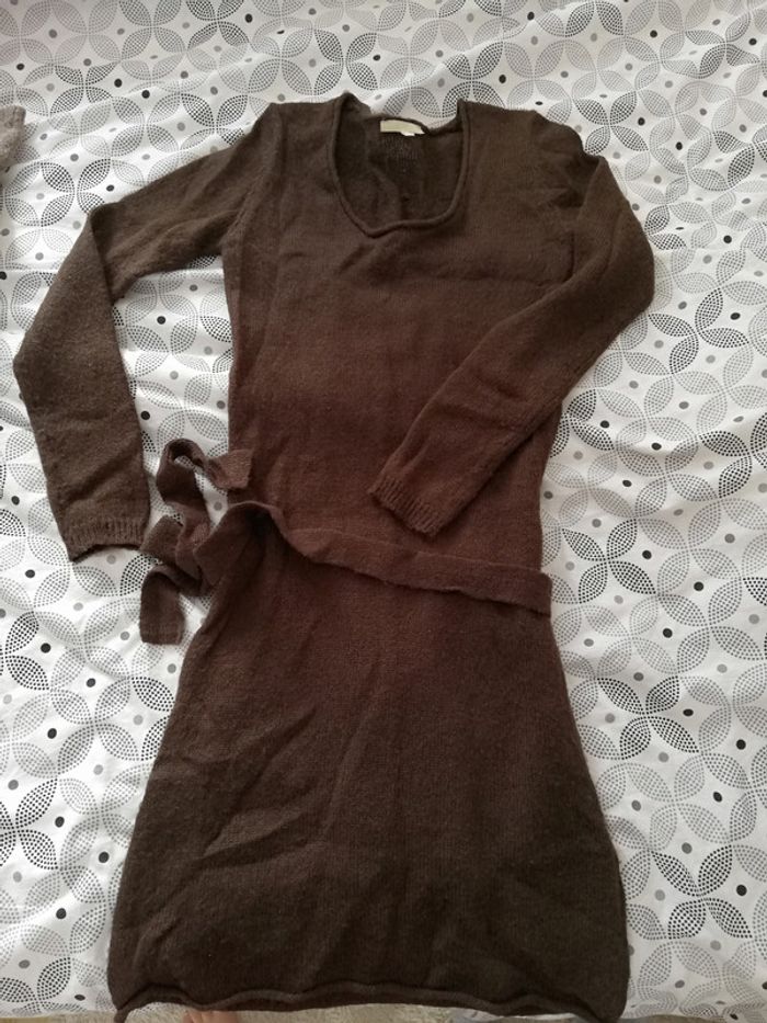 Robe pull marron Etam noté 38 mais me convenait (36)