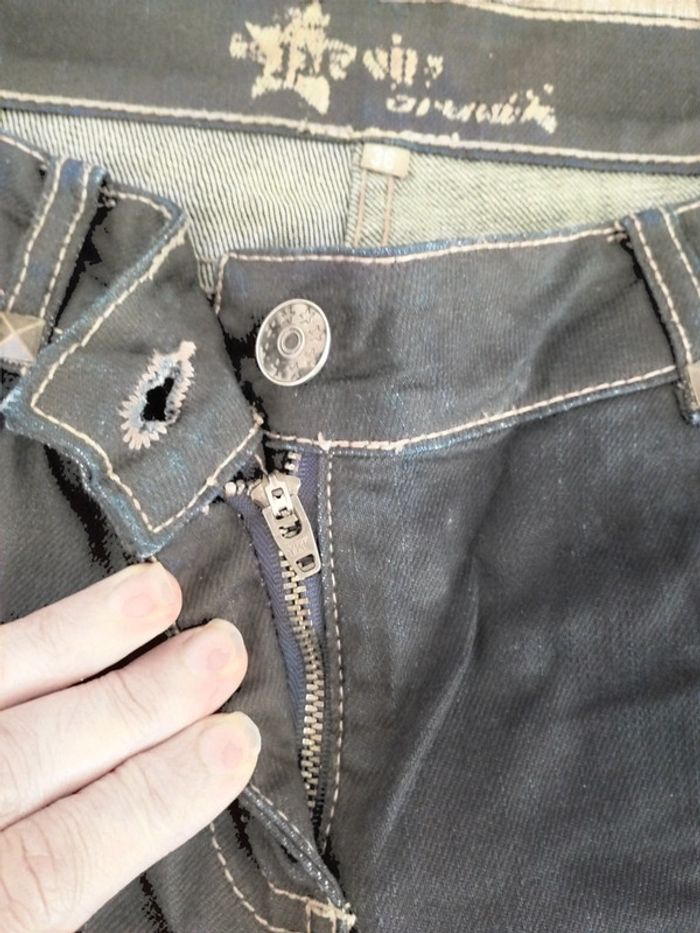 Jean femme brut T36 Denim - photo numéro 4