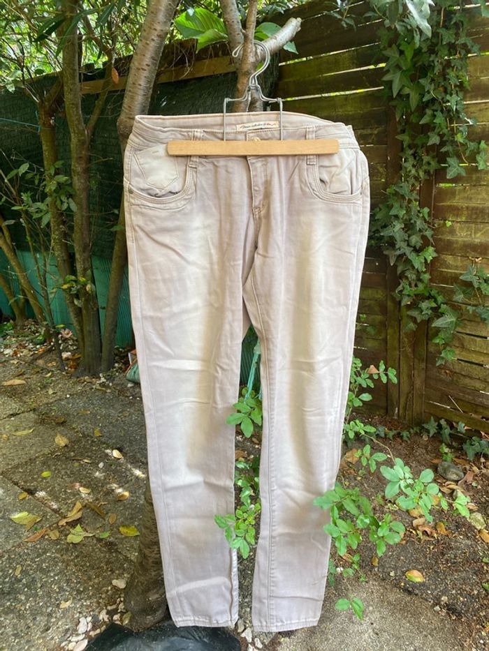 Chouette jeans👖 beige - photo numéro 4