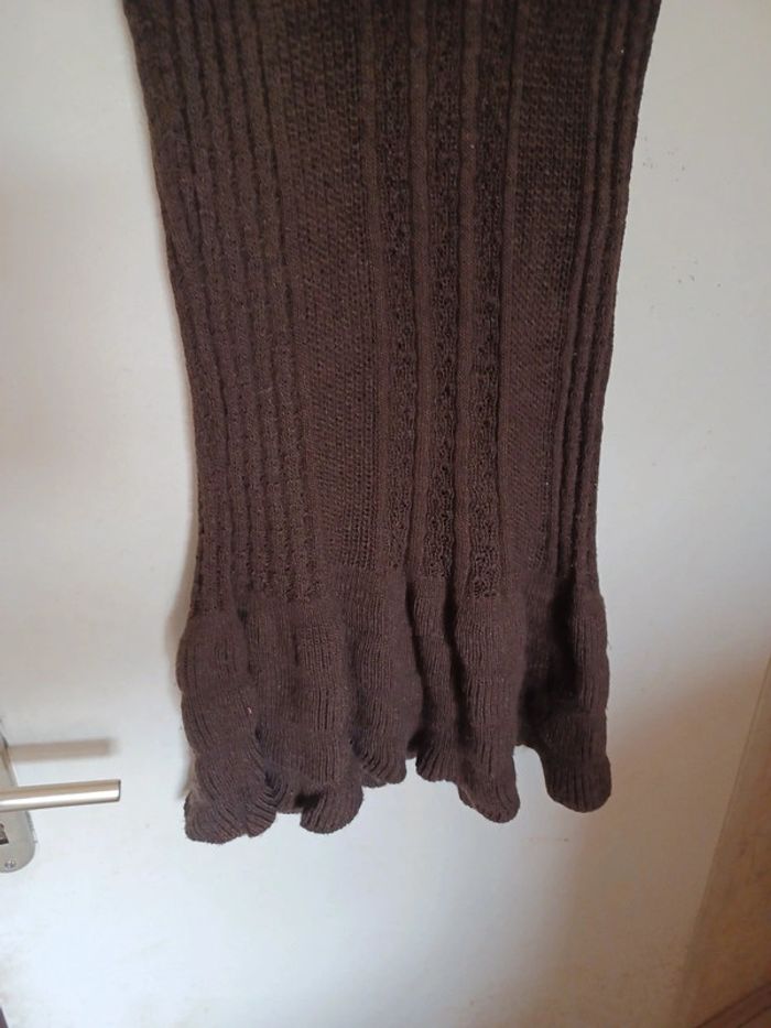 Robe laine pull S marron - photo numéro 3