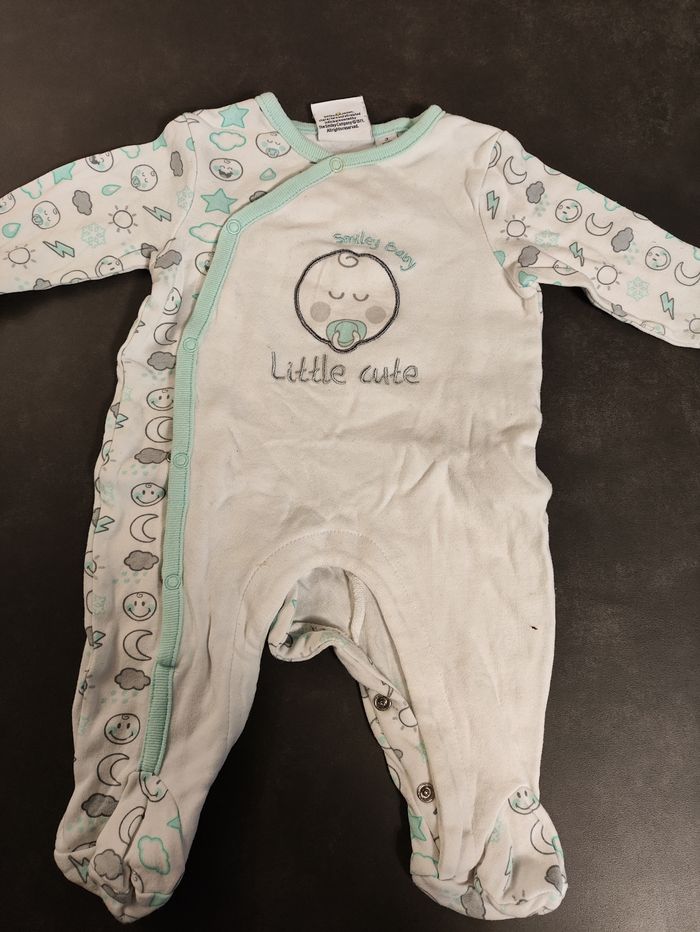 Lot de 3 pyjamas légers bébé – Taille 3 mois – Orchestra - photo numéro 2