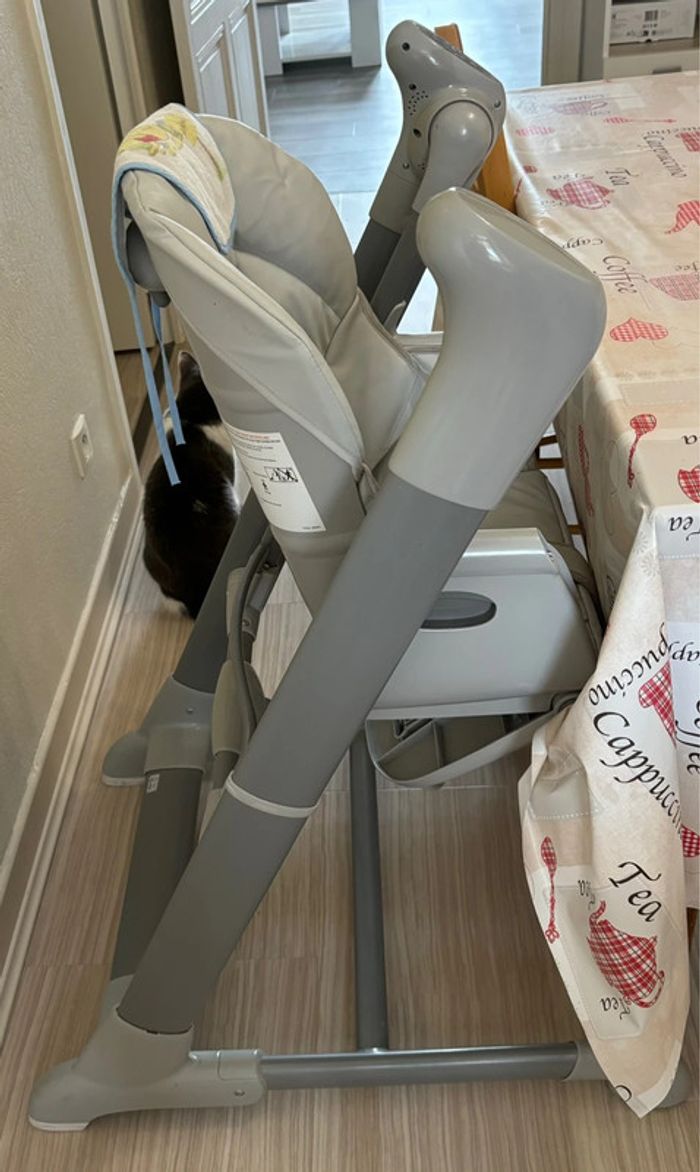 Chaise haute bébé, transat, balancelle : 3 en 1