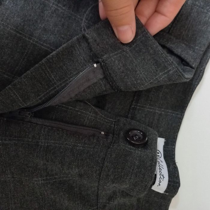 Pantalon gris à carreaux - photo numéro 4