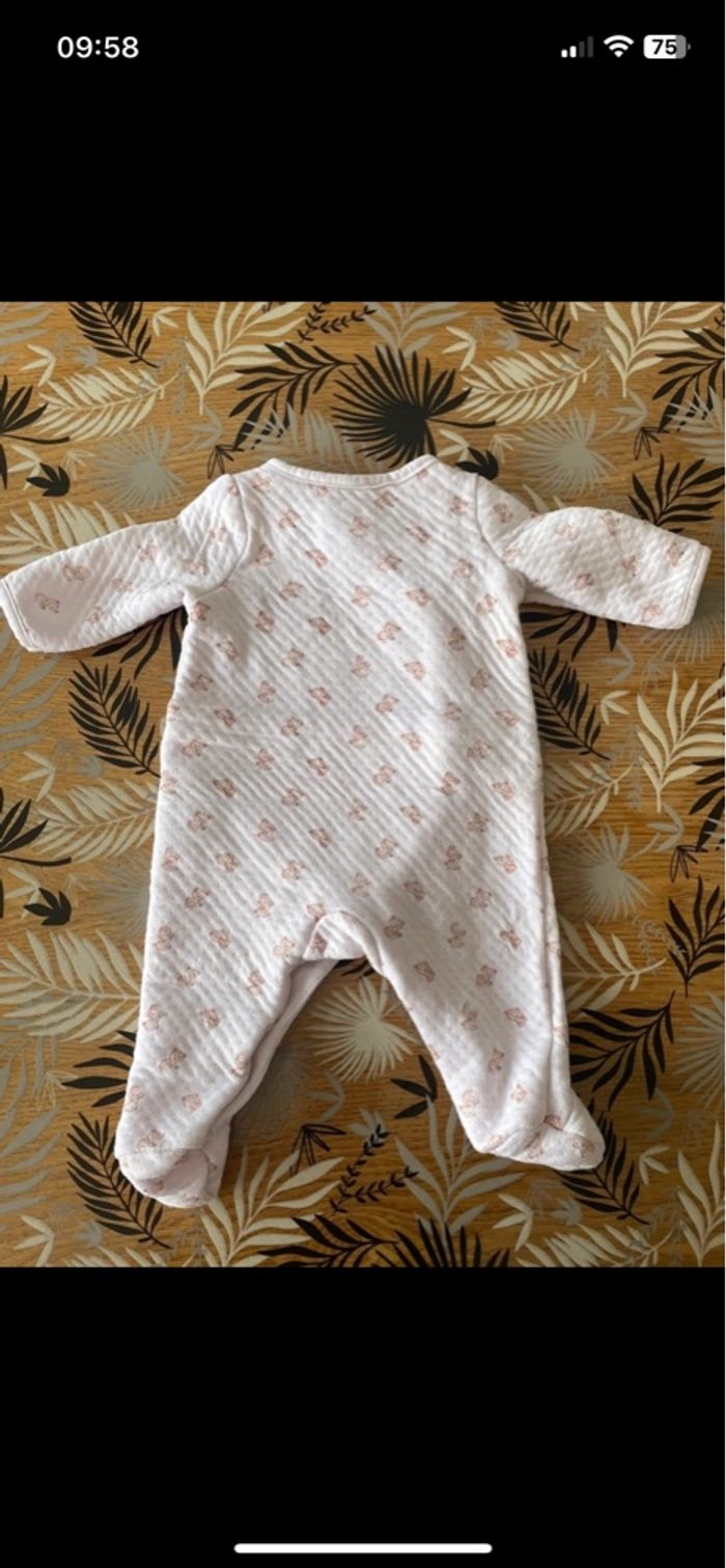 Pyjama d’hiver à pression avant blanc à motif ourson sergent major bb 3 mois - photo numéro 8