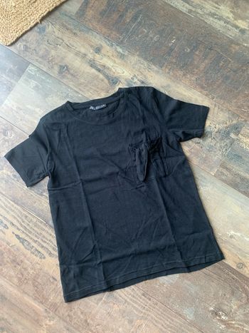 Tee shirt noir poche originale