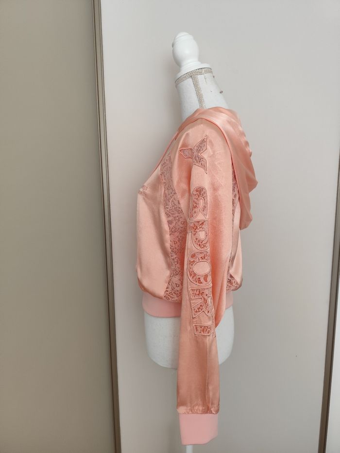 Ensemble sweat et pantalon the kooples taille 1.rose satiné et dentelle toutes saisons - photo numéro 4