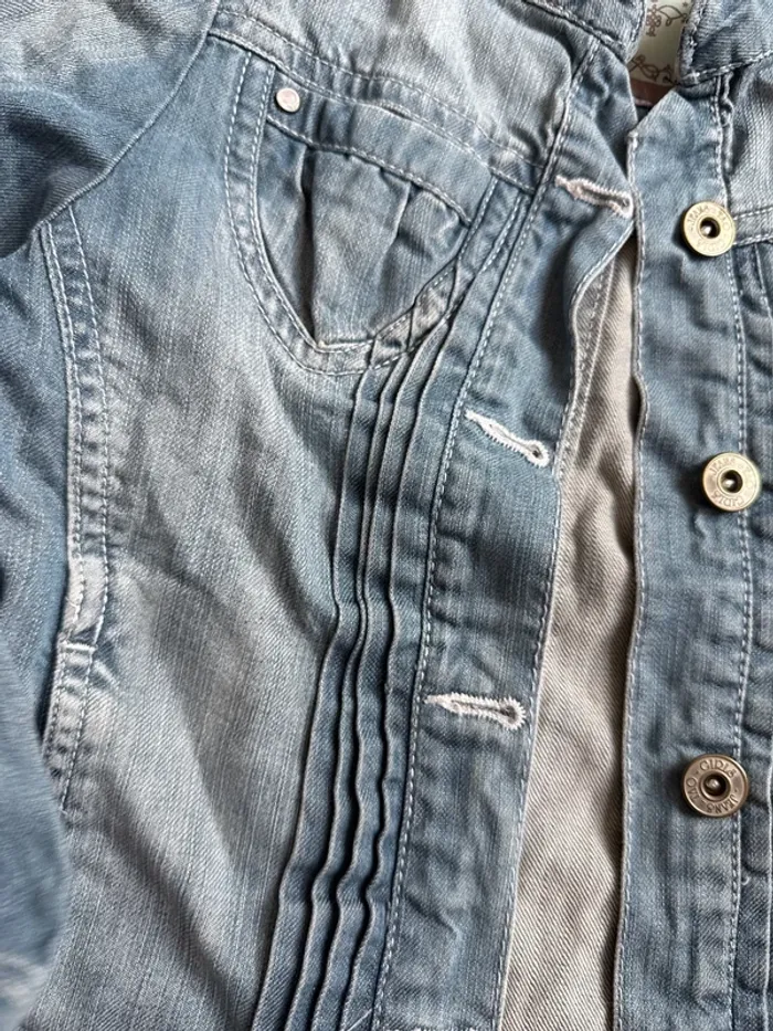 Veste en jean fille tape à l œil 6 ans - photo numéro 4