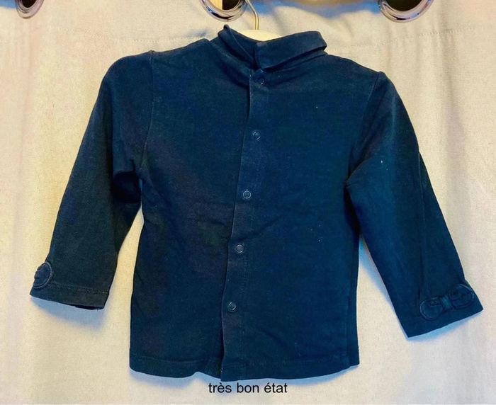 Lot 5 hauts manches longues 9-12 mois - photo numéro 3