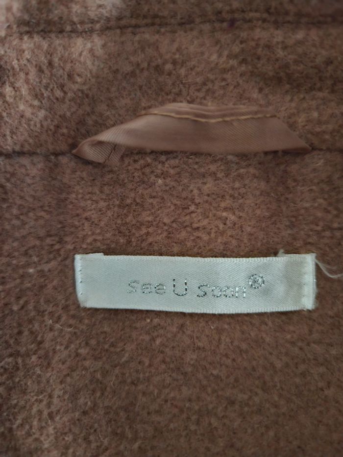 See U Soon manteau marron clair taille M - photo numéro 5