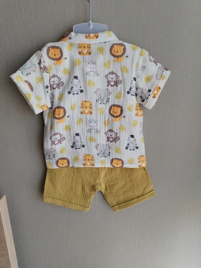 Ensemble short et chemise bébé garçon - photo numéro 5