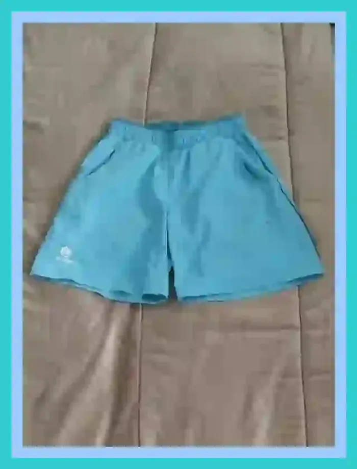 Short de tennis Artengo bleu clair garçon 8 à 9 ans - 7518884089 - photo numéro 6