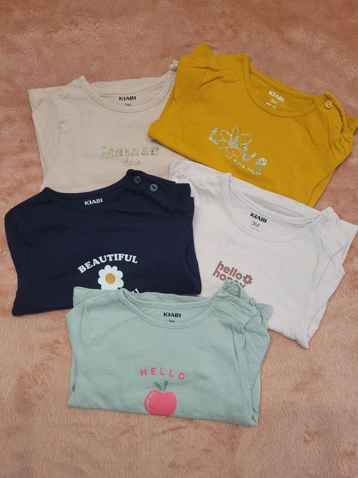 Lot tee shirt manche longue