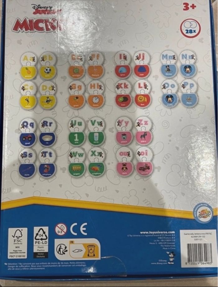 Puzzle à lettres Disney Junior Mickey