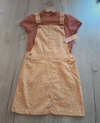 Jupe salopette - 10 ans - Sunset sky -NEUF