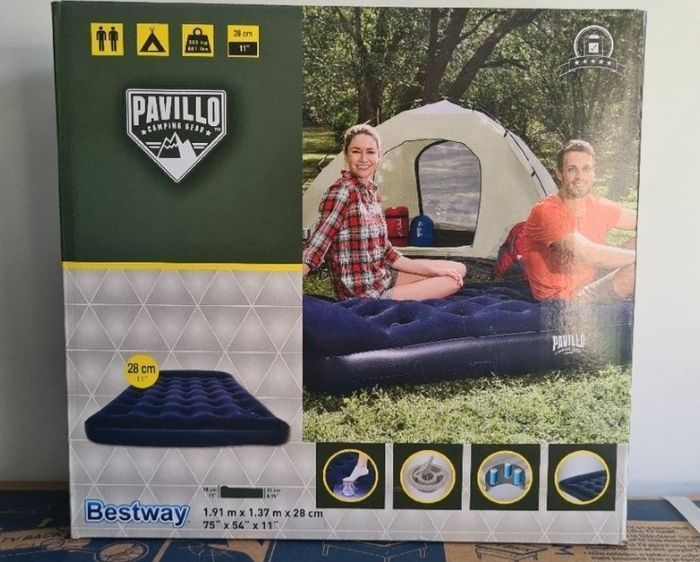 Matelas Gonflable 2 Places BESTWAY Pavillo 1,91M× 1,37M ×H28cm.