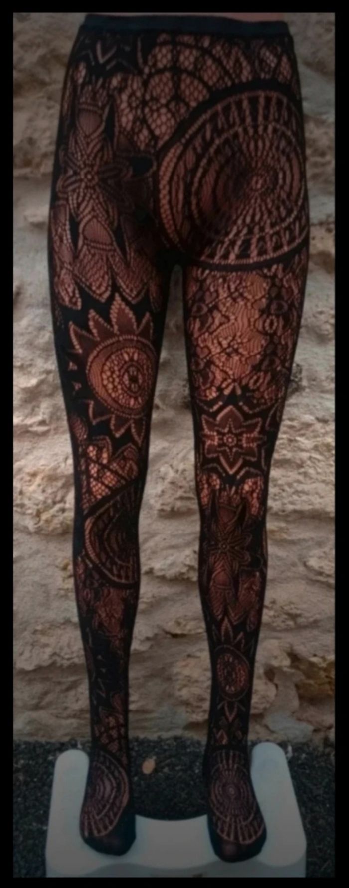 Collant résille motif fantaisie - photo numéro 2