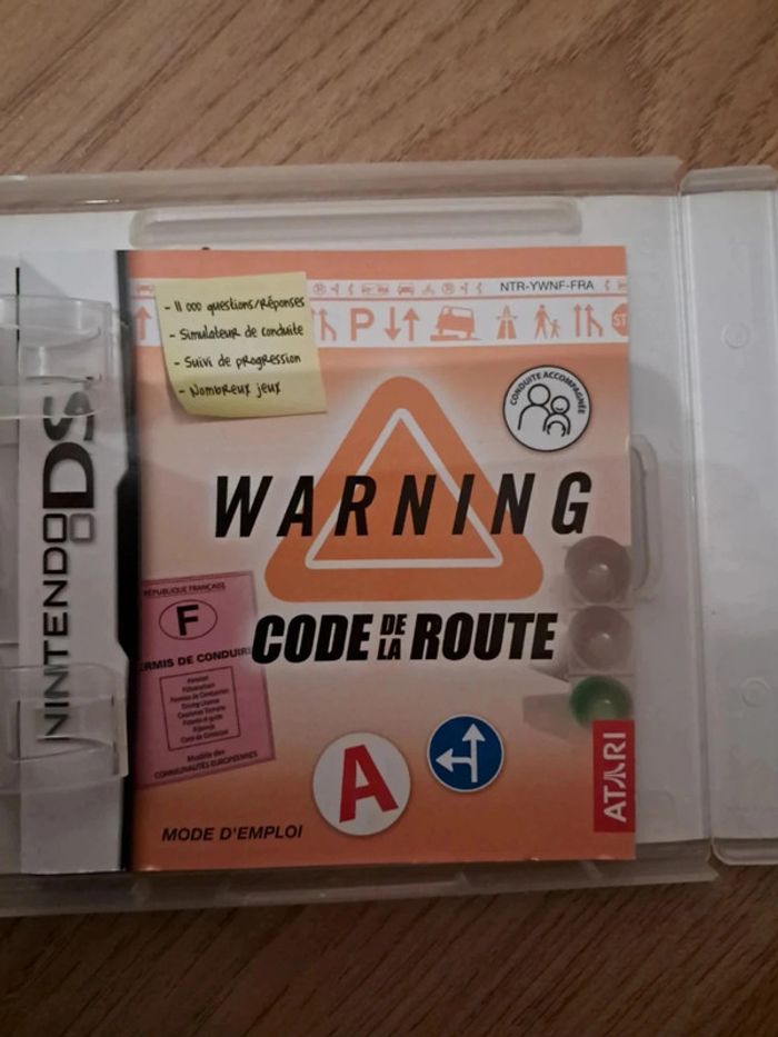 Jeu DS Warning Code de la route - photo numéro 3
