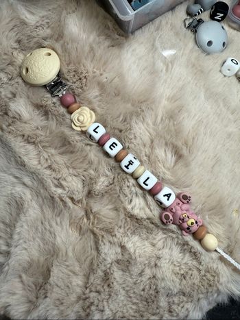 Attache tétine  ourson