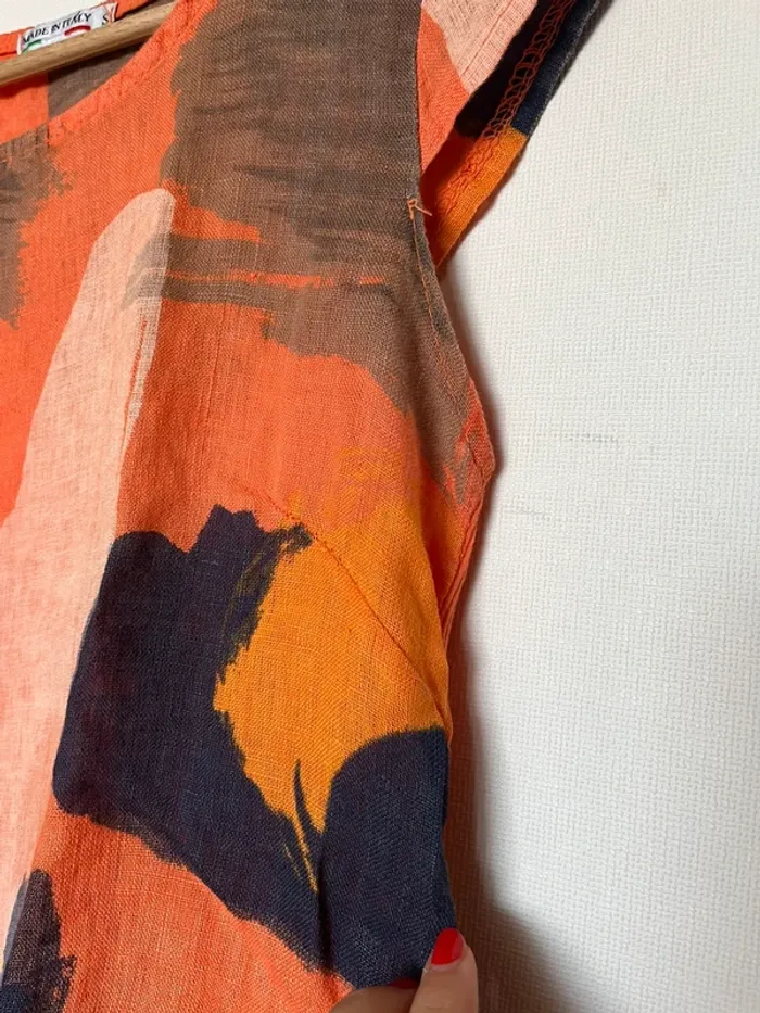Robe orange Made In Italy S - photo numéro 6