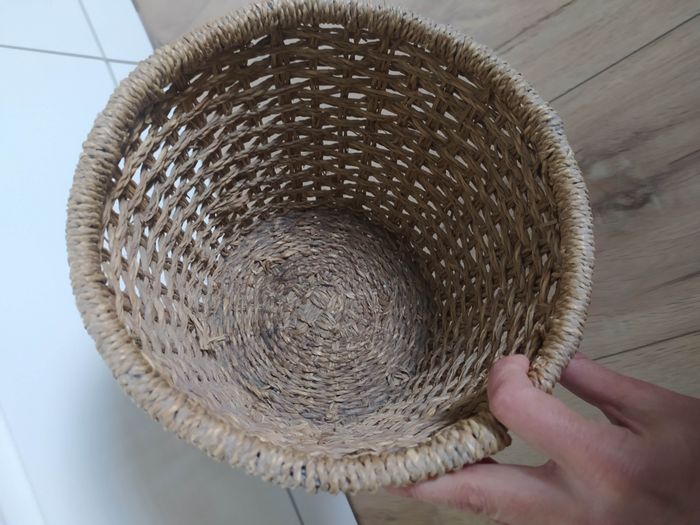 Panier en osier jute beige - photo numéro 7