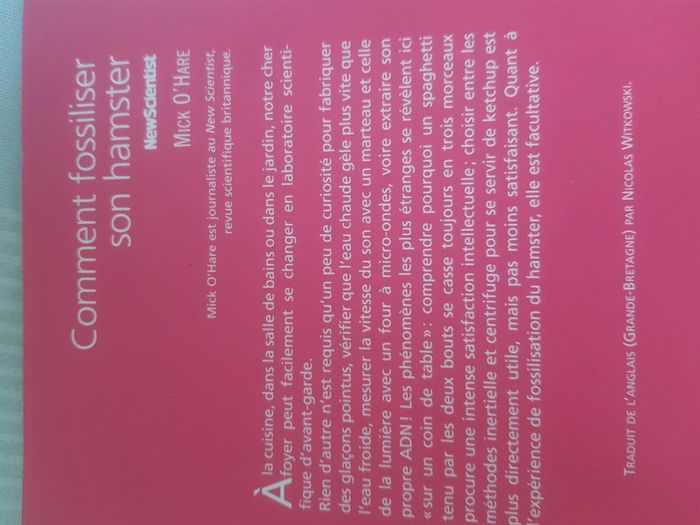 Comment fossilisée son hamster de Mick O'Hare - photo numéro 3