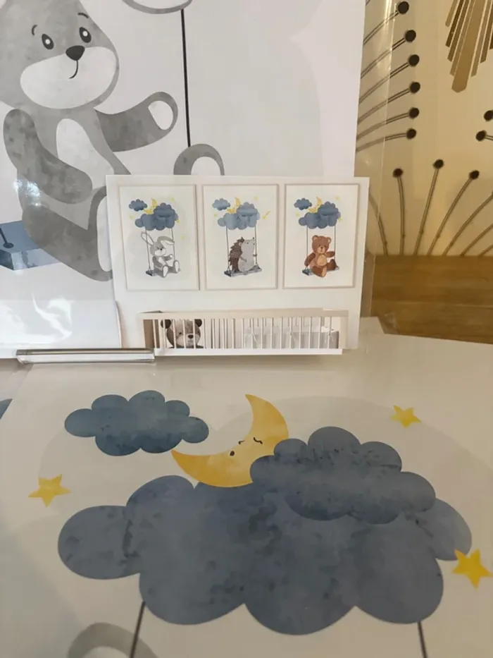 Affiches “Balade dans les Nuages” pour chambre enfant - photo numéro 2
