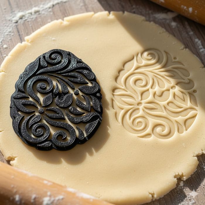 Emporte-pièce œuf ciselé pour biscuits et pâtisseries créatives