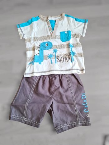Ensemble short t-shirt garçon