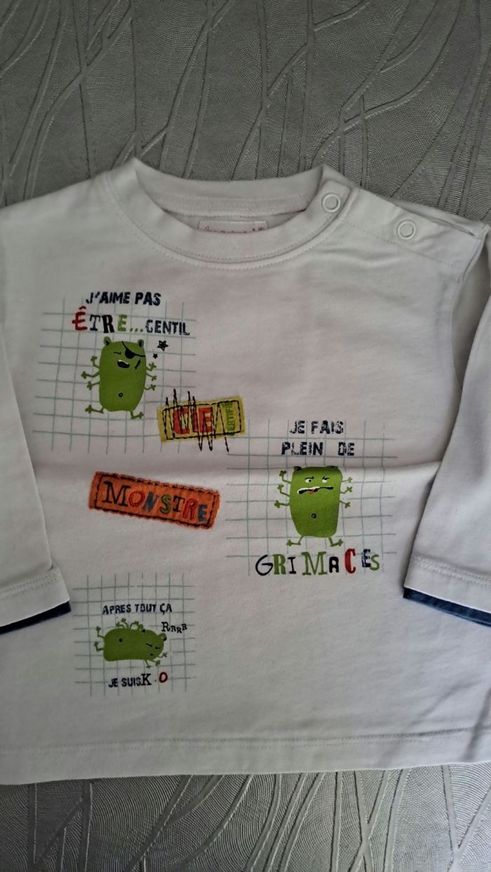 Lot de 5 t shirts garçon 12 mois - photo numéro 8