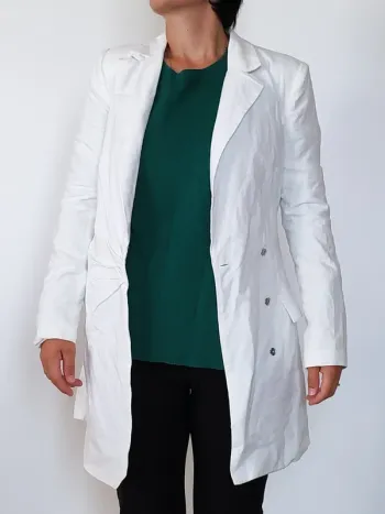 Blazer long blanc 4th & Reckless – T36  – Neuf avec étiquettes  Chic & élégant
