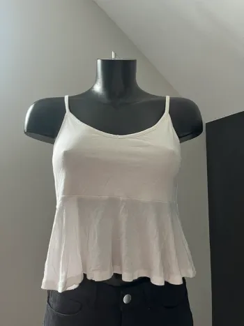 Débardeur Péplum blanc
