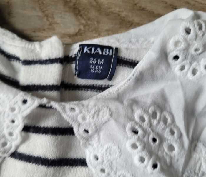 Pull marinière col Claudine taille 36 mois - photo numéro 3