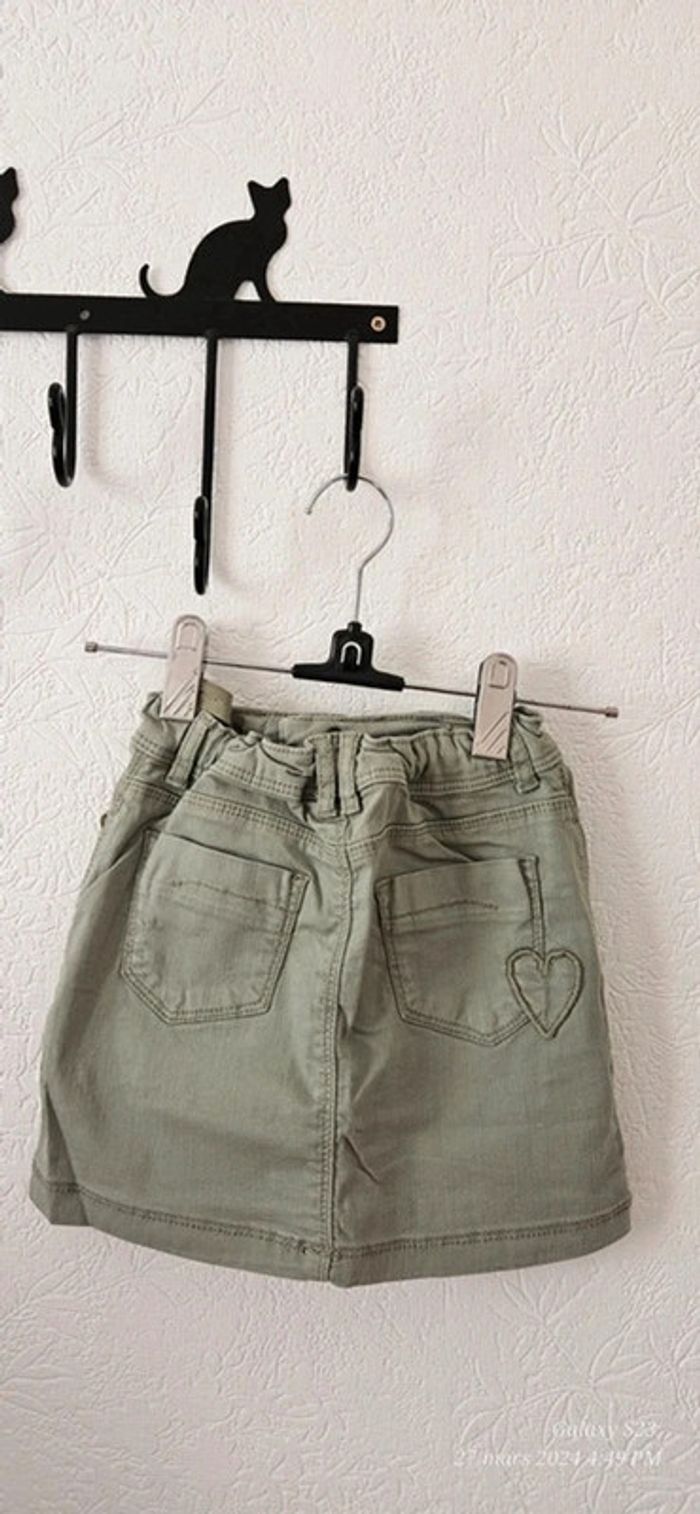 Ensemble jupe en jean et blouse fleurie 6/8A tao - photo numéro 3