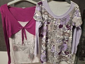 Lot 2 t-shirts manches longues