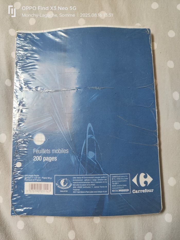 200 feuilles simples seyès 90g petit format carrefour Réduction jusqu'à -70% - photo numéro 2