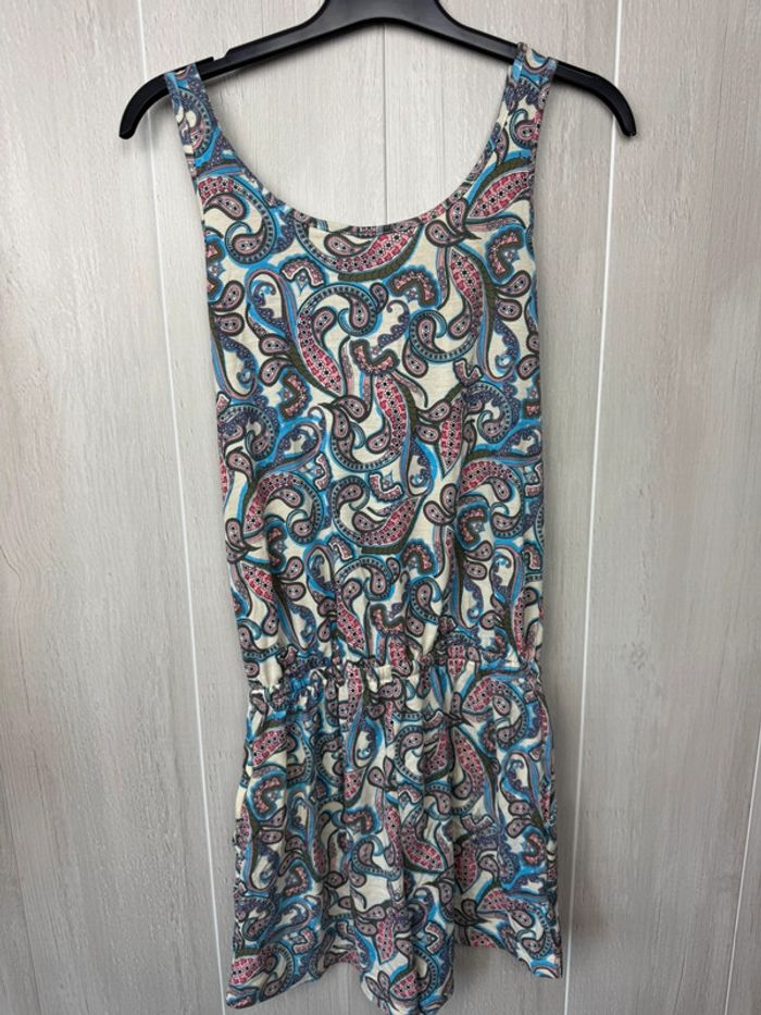 Combinaison short à motif, femme, taille 34-36 - photo numéro 3