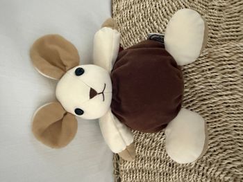 Doudou boule souris beige marron AJENA