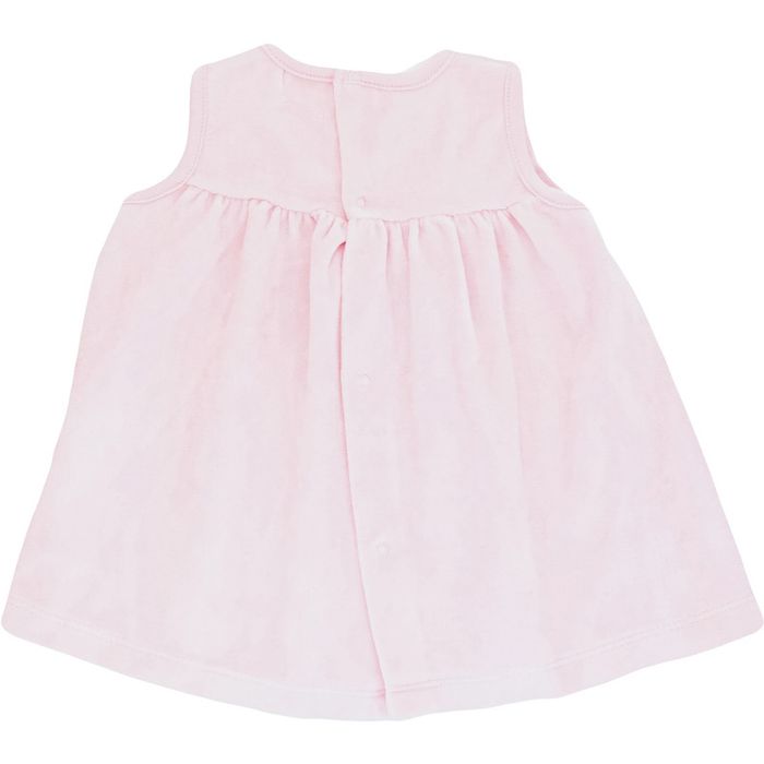 Robe sans manche 6 mois en velours Laranjinha - photo numéro 2