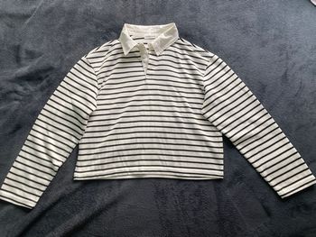 Tee-shirts manche longue blanc et noir