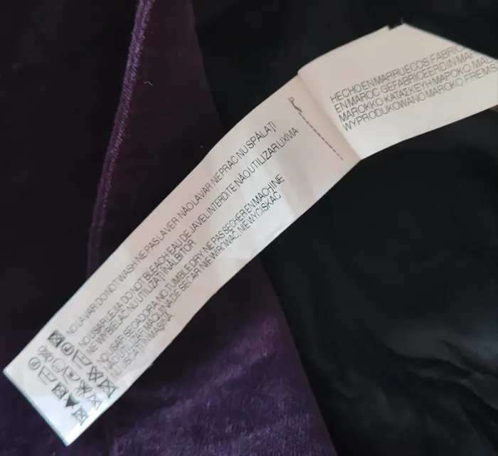 Blazer velours violet Zara Basic L – très bon état - photo numéro 5