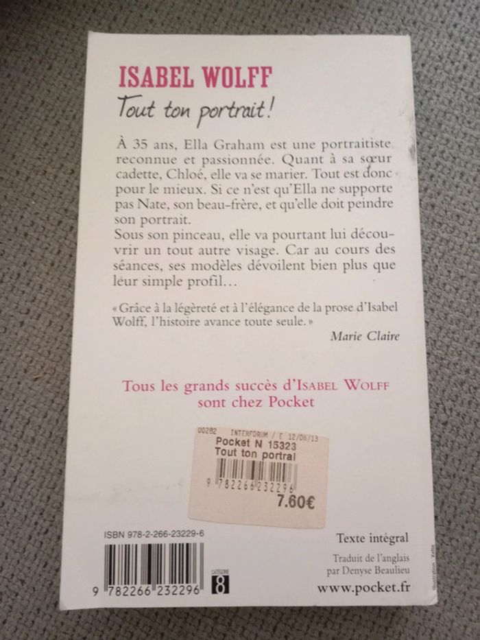 Isabel Wolff - Tout ton portrait - photo numéro 2