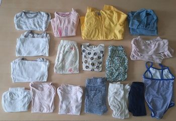 Lot vêtements fille 12-18 mois, 16 pièces, descriptif complet photo n  2