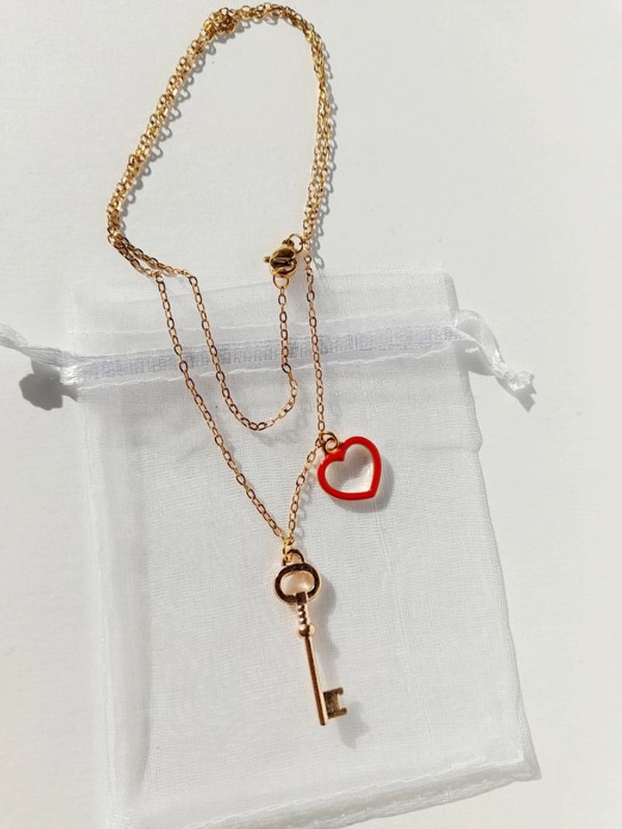 Collier "la Clé de mon Coeur" - photo numéro 2