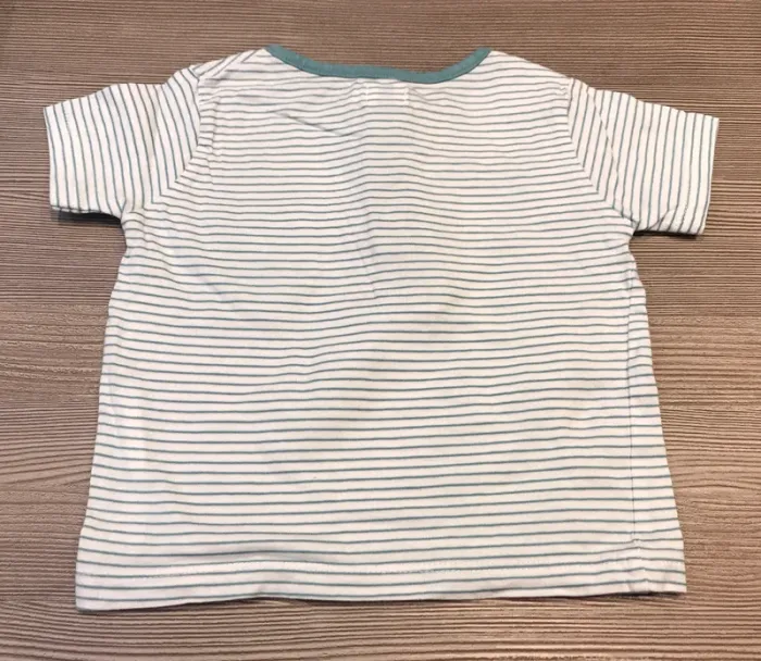 Teeshirt marinière + 1 bermuda 12 mois gémo - photo numéro 5