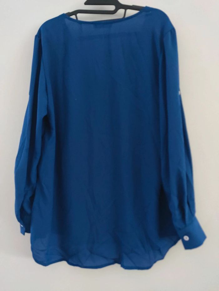 Blouse bleu électrique yoins taille xl neuf - photo numéro 4