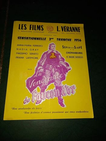 Press Book Cinéma La Vengeance du Faucon dOr